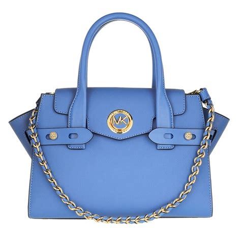 michael kors handtasche blau weiß gestreift|Michael Kors small satchel handbag.